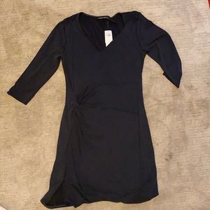 NWT Abercrombie 3/4 sleeve dark grey dress size large